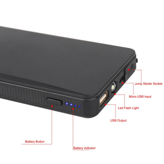 20000Mah Car Jump Starter Booster Jumper Box Portable Power Bank Charger