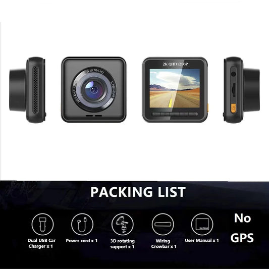 2K Dash Cam for Car Camera Wifi GPS Dvr Para Coche Night Vision Dashcam 24H Parking Monitor Mini Kamera Samochodowa Rejestrator